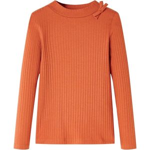 vidaXL - Kindershirt - Oranjebruin - Lange Mouwen