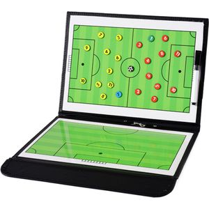 Coachmap Voetbal - Tactiekbord - Zwart - Inclusief magneetjes, stift en wisser