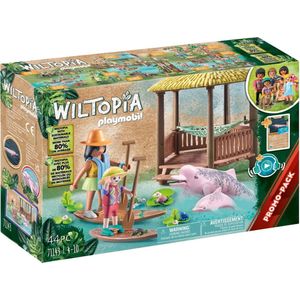 PLAYMOBIL Wiltopia - Peddeltocht met de rivierdolfijnen - 71143