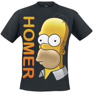 The Simpsons Homer Portrait Heren T-shirt - zwart - XXL
