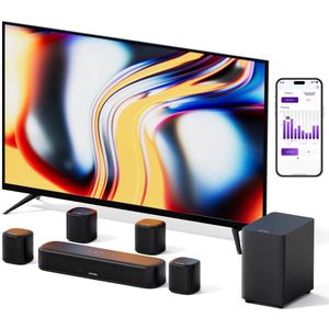 Aura A40 Soundbar – Surround Sound Systeem – Home Cinema Geluid – Draadloze Speaker – Thuisbioscoop Audio – 7.1 Surround Met App Bedienig – Krachtige 4-inch Subwoofer