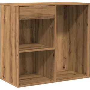 vidaXL - Cosmeticakastx40x75 - cm - bewerkt - hout - artisanaal - eikenkleur