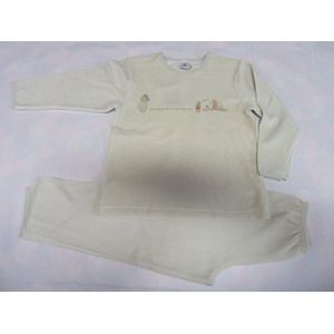 Petit Bateau - Pyjama in velour - Mint groen - 6 jaar  114