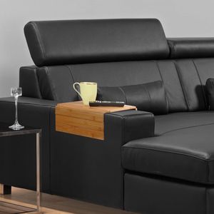 Armleuning Dienblad - Naturel - Duurzaam bamboe - Flexibel - Anti slip - Beschermende coating - Organizer - Bank - Zetel - Sofa - Banktafel