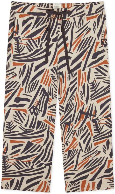 Capri Broeken - Zwart - Katoen - Mix+ Relax