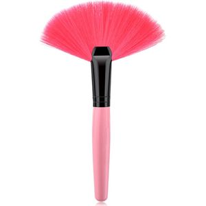 Grote fan brush / waaier kwast | roze