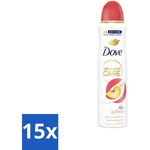Dove Deodorant Spray - Perzik & Witte Bloesem - 150 ml - Bulkverpakking - 15 stuks