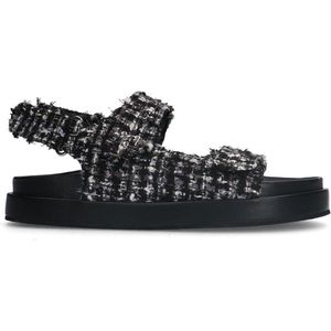 Sacha - Dames - Zwarte sandalen met studs - Maat 42