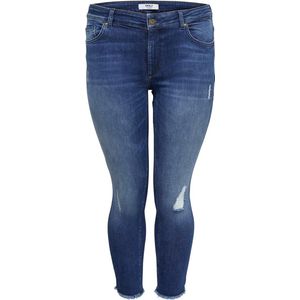 ONLY CARMAKOMA CARWILLY REG SKINNY ANK JEANS MBD NOOS Dames Jeans - Maat 52
