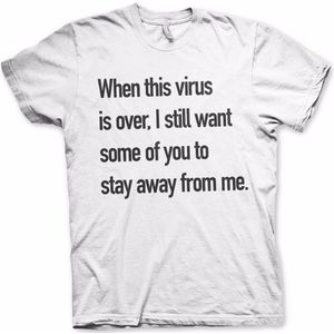 Hybris Stay Away From Me T-Shirt White-S