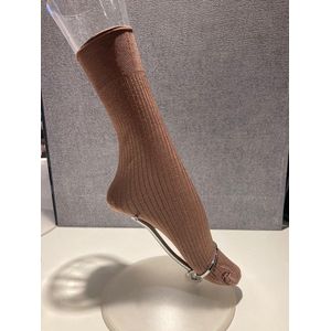 Oroblu - VOBC67018 - Demi-Bas Bootie Shiny Sok - Toffee - 70 denier