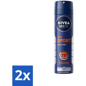 NIVEA Men Deodorant Spray Sport 150 ml - Voordeelverpakking - 2 stuks