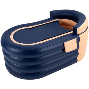 Bovista Ijsbad - Zitbad - Ice Bath - Dompelbad - Opblaasbaar - Wim Hof Methode - Blauw - 140x84