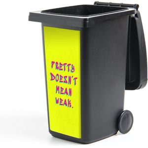 Container sticker Quote - Minimalistisch - Kleurrijk - 38x80 cm - Kliko sticker