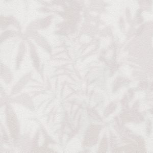 Ton sur ton behang Profhome 781512-GU vliesbehang hardvinyl warmdruk in reliëf gestructureerd met bloemmotief mat grijs crèmewit 5,33 m2