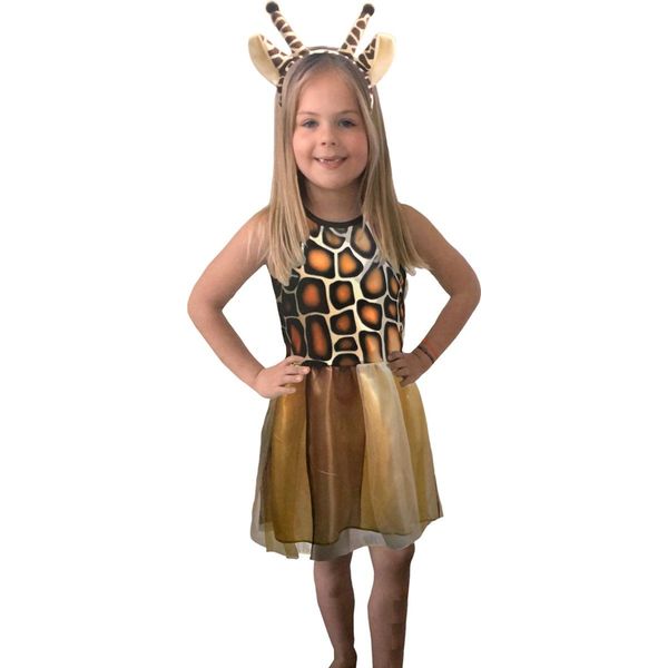 Dierenpak giraffe onesie verkleedset-kostuum voor kinderen - carnavalskleding - voordelig geprijsd 116 jaar) & gadgets kopen | o.a. ballonnen feestkleding | beslist.nl