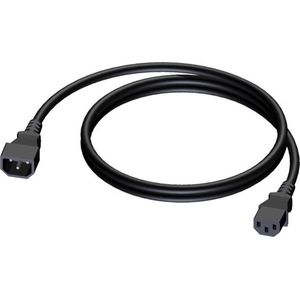 Procab CAB480 C13 - C14 stroomkabel voor UPS/PDU - 3x 1,5mm / zwart - 3 meter