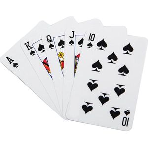 Jonotoys Speelkaarten 6 X 8,5 Cm Wit 1 Set