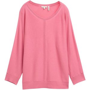 Gebreide Trui - Effen - Knitwear - Driekwart Mouw - Normale Pasvorm