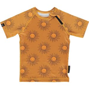 Beach & Bandits - UV-zwemshirt voor kinderen - Spread Sunshine - Goudoranje - maat 116-122cm