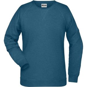 James and Nicholson Dames/dames Raglan Sweatshirt met lange mouwen (Benzine Melange)