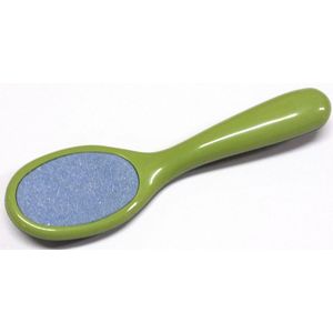 IOXIO Soft Touch-Keramische Voetvijl - Dubbelzijdig: Fijn & Grof - 18,5 cm - Olijfgroen