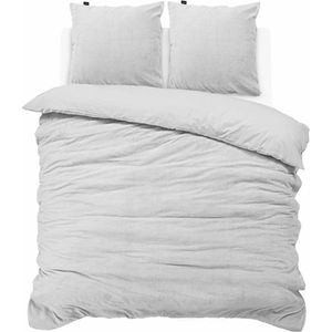 iSleep Dekbedovertrek Teddy Fleece - Litsjumeaux - 240x200/220 cm - Creme