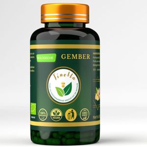 Tinella Gember Capsules Biologisch 120 stuks 500mg 3 maanden voorraad