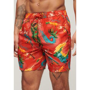 Superdry - Hawaiian Print - Zwemshort - Multicolor - Polyester