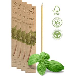green-goose® Seedz Bloeipotlood | 4 Doosjes (van 4 Stuks) | Munt | FSC Gecertificeerd Hout | Duurzaam en Circulair | USE, PLANT, EAT, REPEAT | Plant een Boom!
