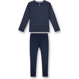 Sanetta pyjama meisje Navy Dots maat 140