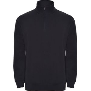 Donker Blauwe sweater met halve rits model Aneto merk Roly maat XL