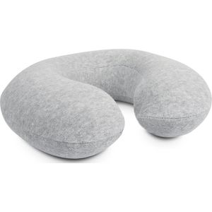 FreeON Reis- en Nekkussen met Memory Foam voor Baby en Peuter - Soft Stone Grijs