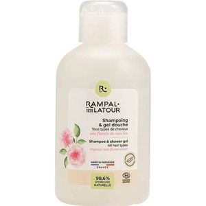 Gecertificeerd biologisch Douchegel en shampoo Damascusroos - gevoelige haar en huid - 250ml - Cosmos Organic