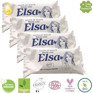 Elsa 4x 100g toiletzeep Savon de Beauty | Glycerine zeep met plantaardige oliën