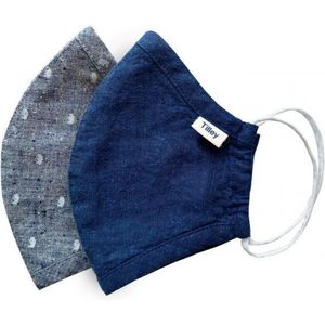Tilley - Mondmaskers - Hemp mask grey/navy