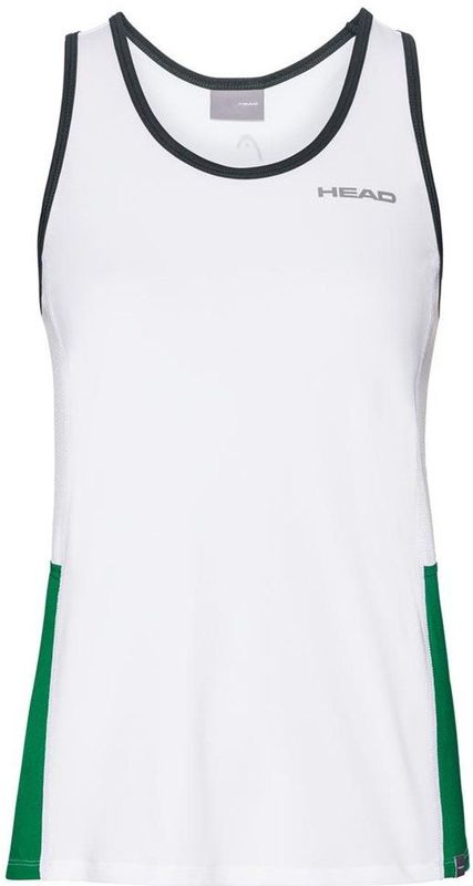 Head Racket Club Mouwloos T-shirt Wit 140 cm Meisjes