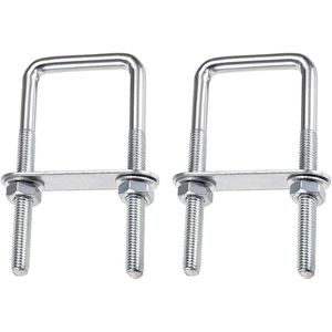 Titel: M8 U-Bolt 100 x 50 mm Stainless Steel with Frame Nut and Washer - Pack of 2