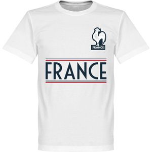 Frankrijk Team T-Shirt - Wit - XXXXL