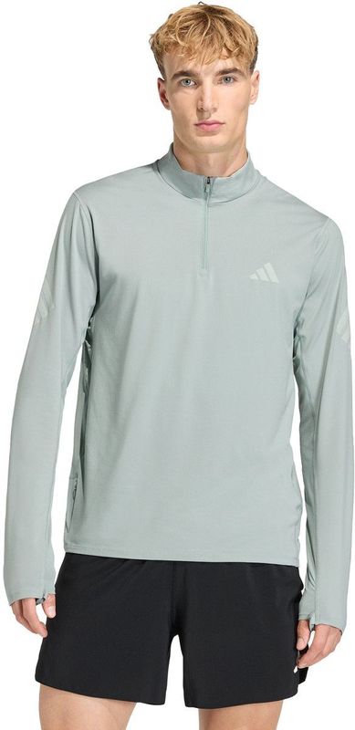 adidas Performance adi365 Iconic Longsleeve met Halflange Rits - Heren - Groen