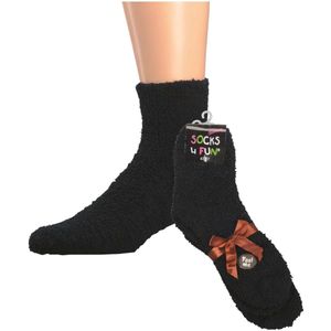 Damessokken | superzachte sokken | maat 36-41 | kleur zwart | per 6 paar