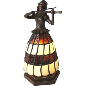 Tafellamp Tiffany 13*13*26 cm E14/max 1*25W Multi |