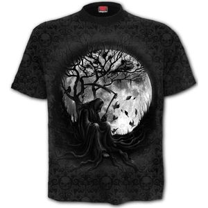 Spiral Unisex Tshirt -S- KILLING MOON Zwart
