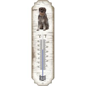 Thermometer: Riesenschnauzer | Hondenras | Temperatuur binnen en buiten | -25 tot +45C