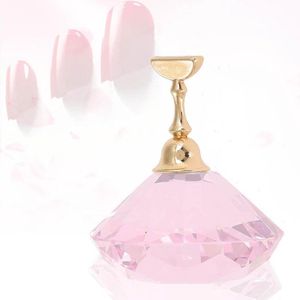 4 Colors Magnetic Nail Tips Standard Magnetic Nail Points Practice Foot Crystal Aleration Holder Nail Art Exhibition Stand Pink .
