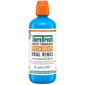 Therabreath Fresh Breath Mouthwash - Mondspoeling - Mondwater - Icy Mint - 1 Liter