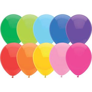 Haza Ballonnen - gekleurd - 100 ST - latex - party versiering - 30 cm