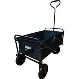 Bolderkar / Bolderwagen met Luchtbanden - Opvouwbaar - Zwart 100 kg