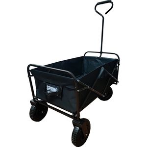 Bolderkar / Bolderwagen met Luchtbanden - Opvouwbaar - Zwart 100 kg