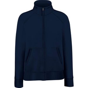 Fruit Of The Loom Dames/Vrouwen Dames-Fit Fleece Sweatshirt Jacket (Donker Marine)
